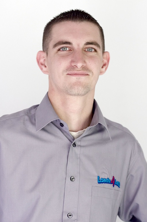 Portrait Image of Andy Thorpe Loads4Less Logistics Manager smiling.