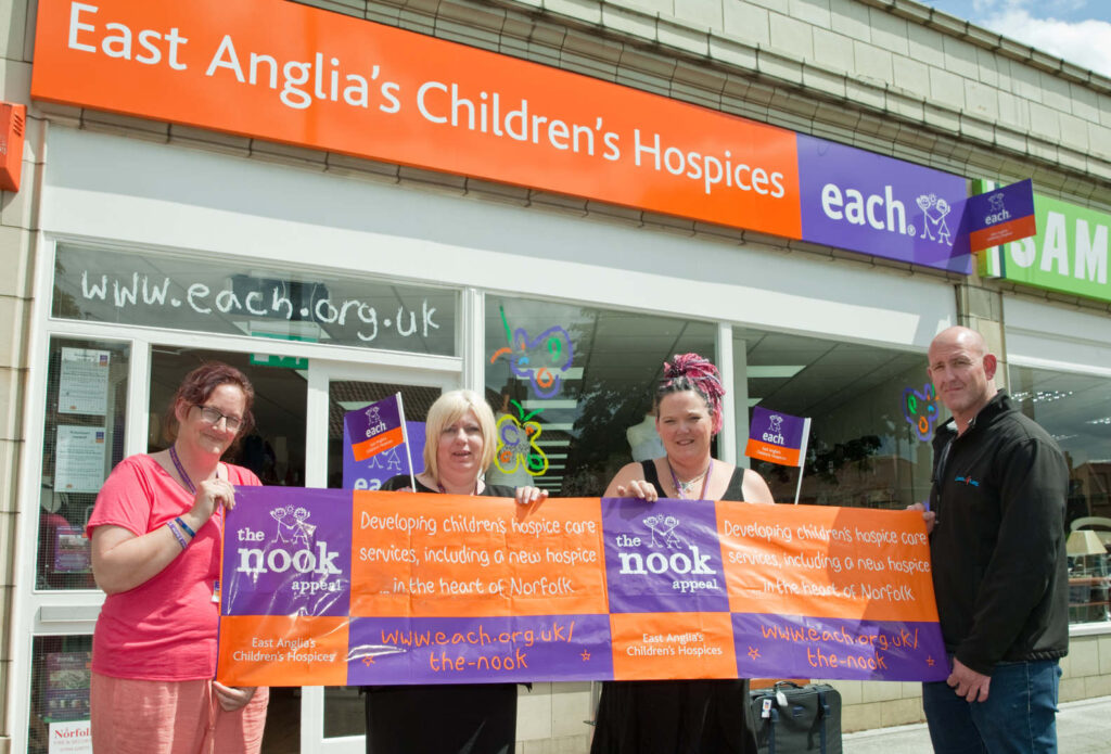 Loads4Less showing Adam Soall standing with each (East Anglian Children's Hospice) staff. We always support local business.