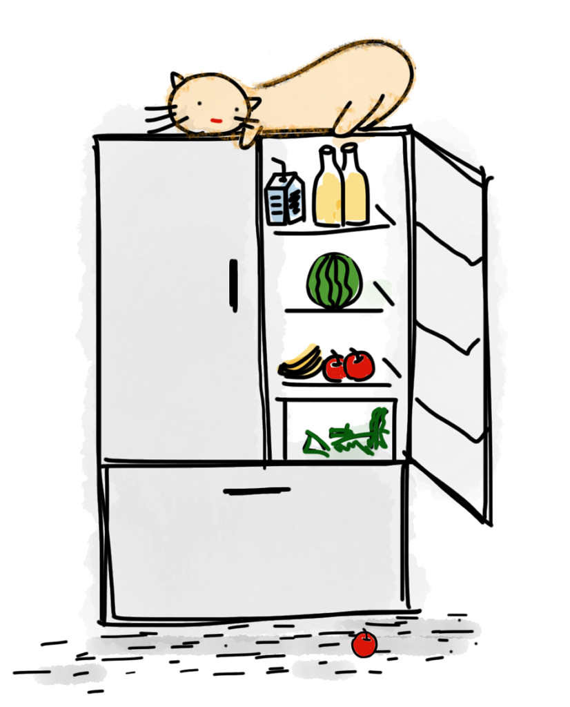 White goods fridge cartoon style related to Eco-Friendly Office Clearance Services from Loads4less. 